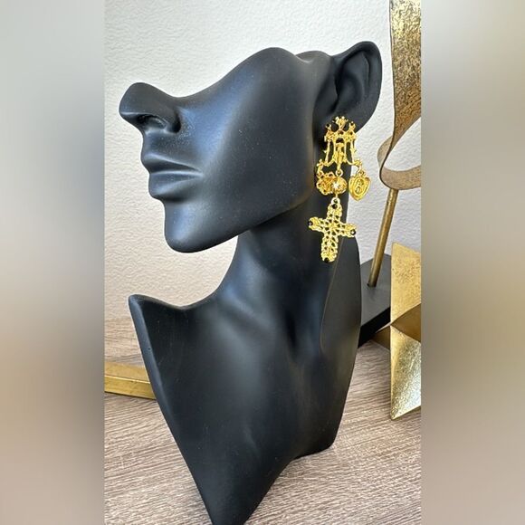 Vintg are style drop earrings A234 - Picture 2 of 5